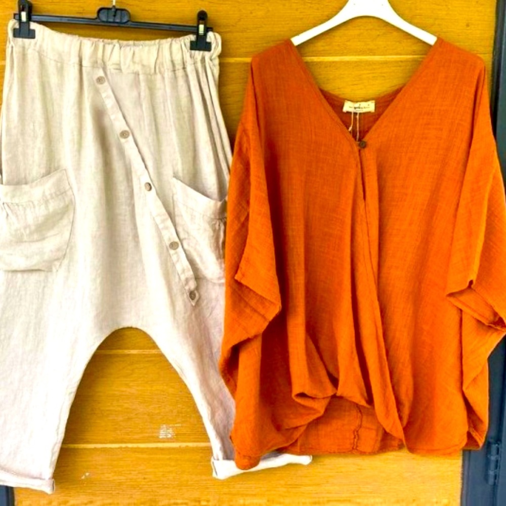 Curve Ladies MC Hammer pants & drape top